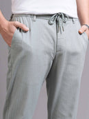 Men Smart Slim Fit Low-Rise Cotton Chinos