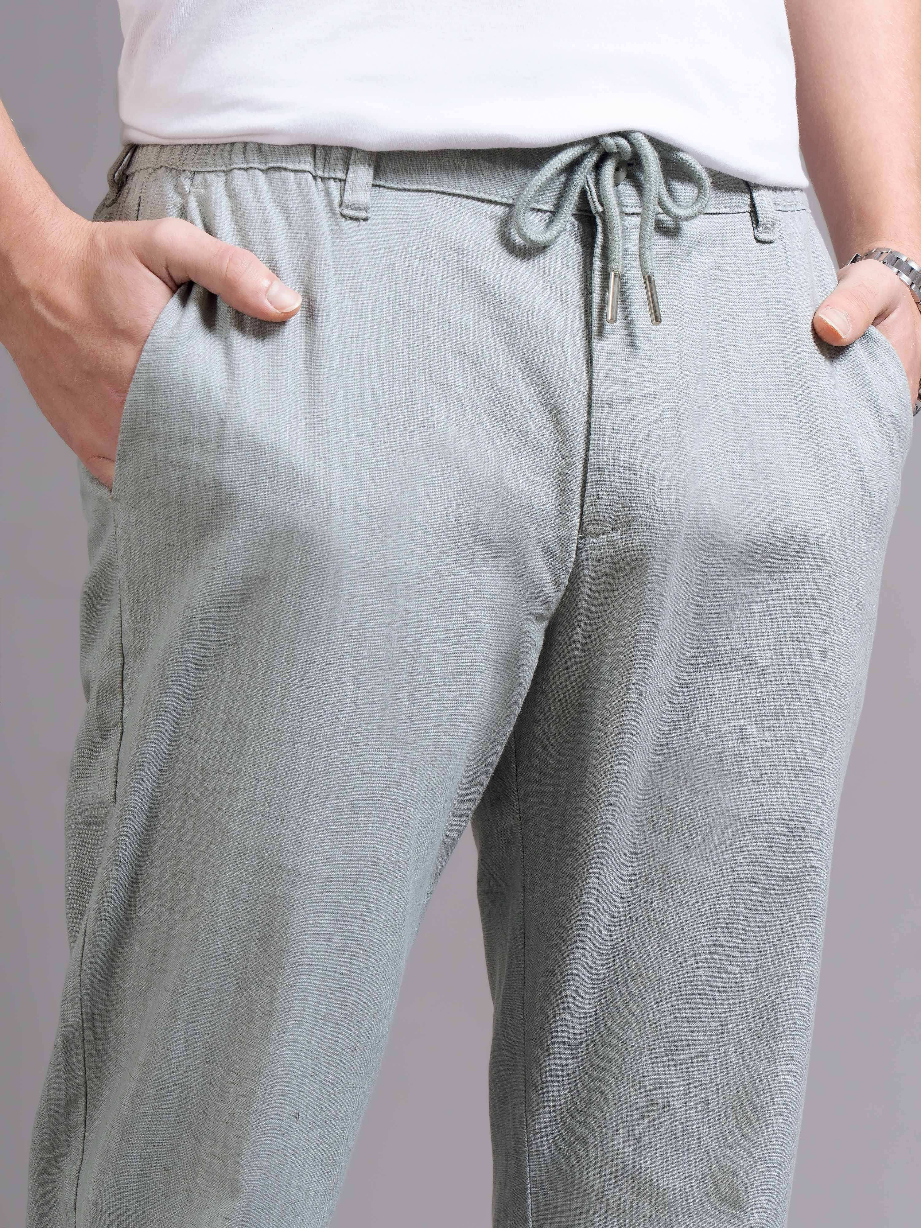 Men Smart Slim Fit Low-Rise Cotton Chinos