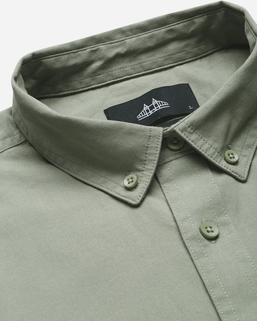 Men Smart Slim Fit Solid Button-Down Collar Cotton Casual Shirt