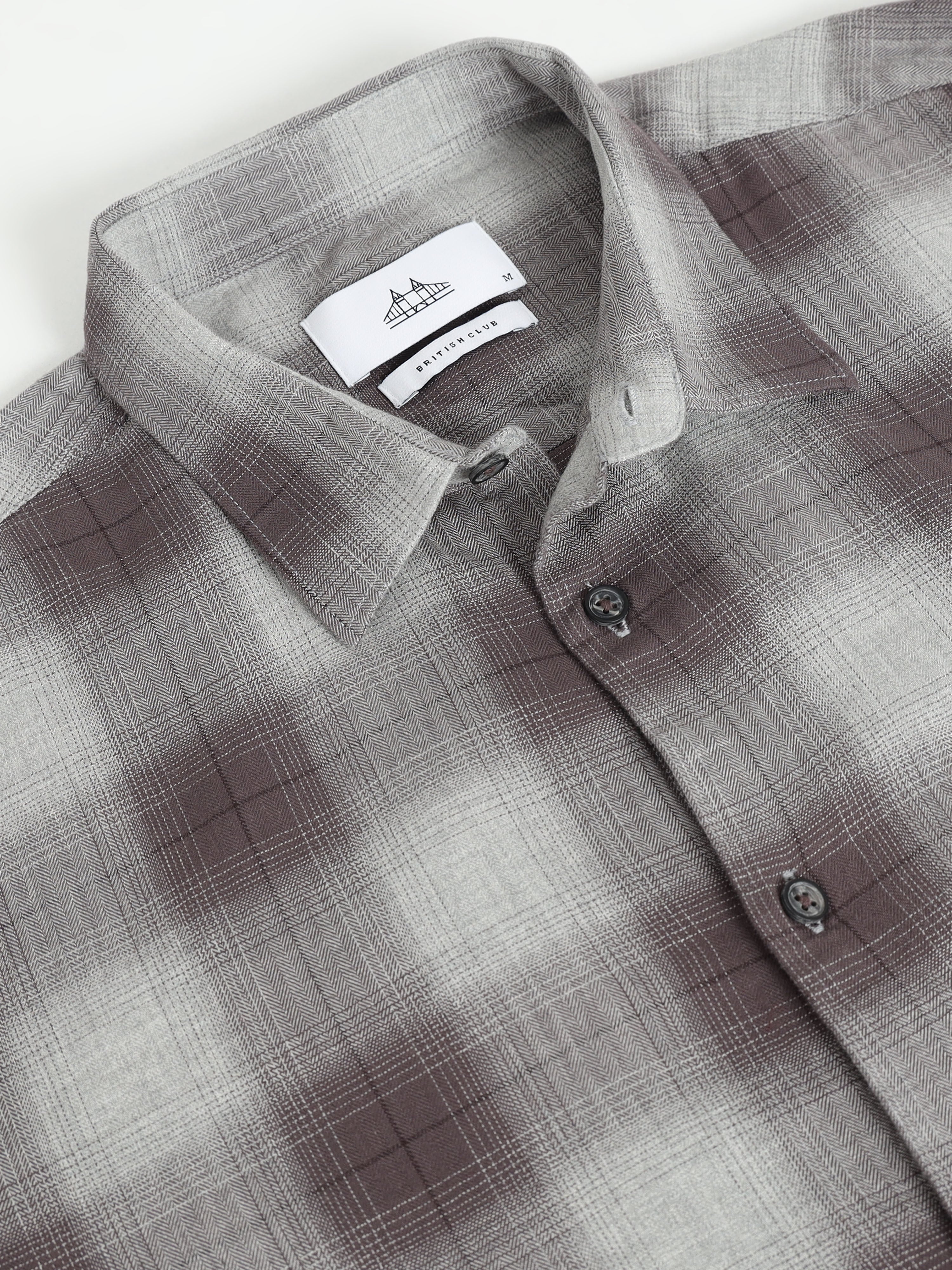Men Smart Slim Fit Checked Casual Shirt