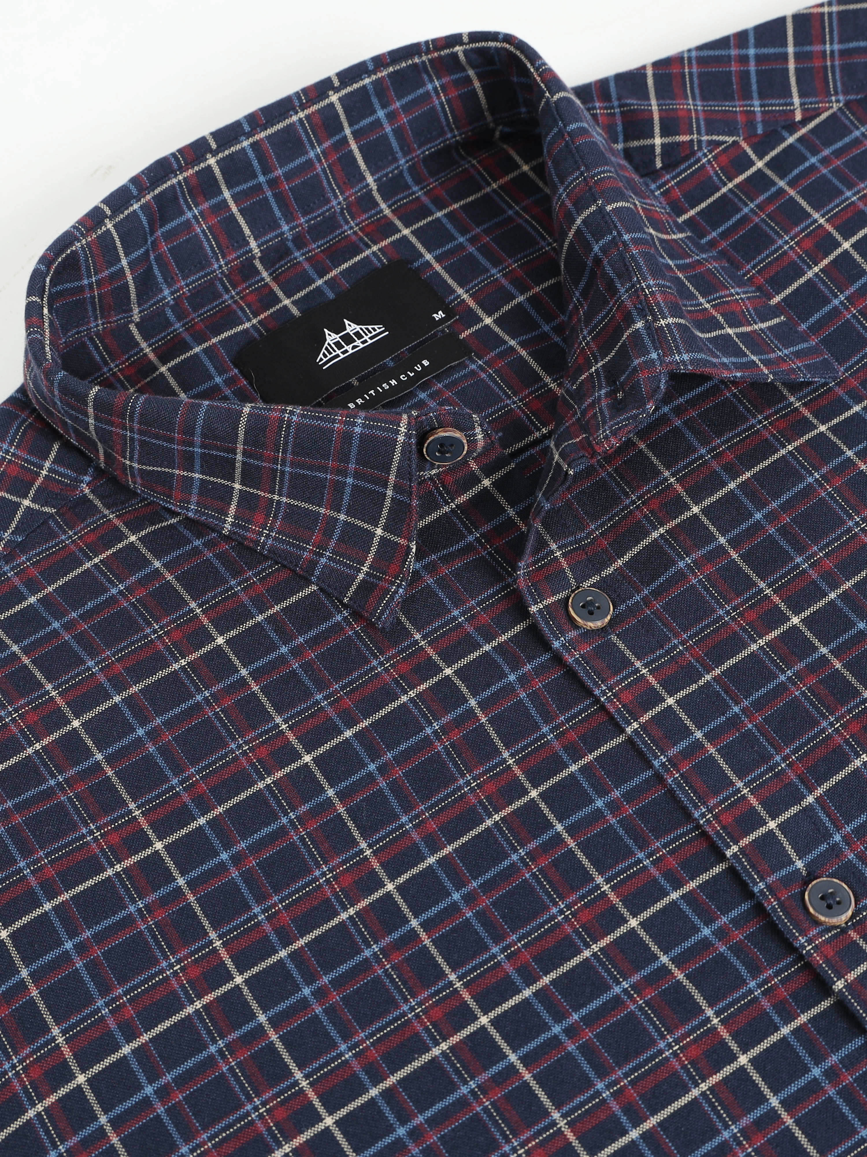 Men Smart Slim Fit Checked Casual Shirt