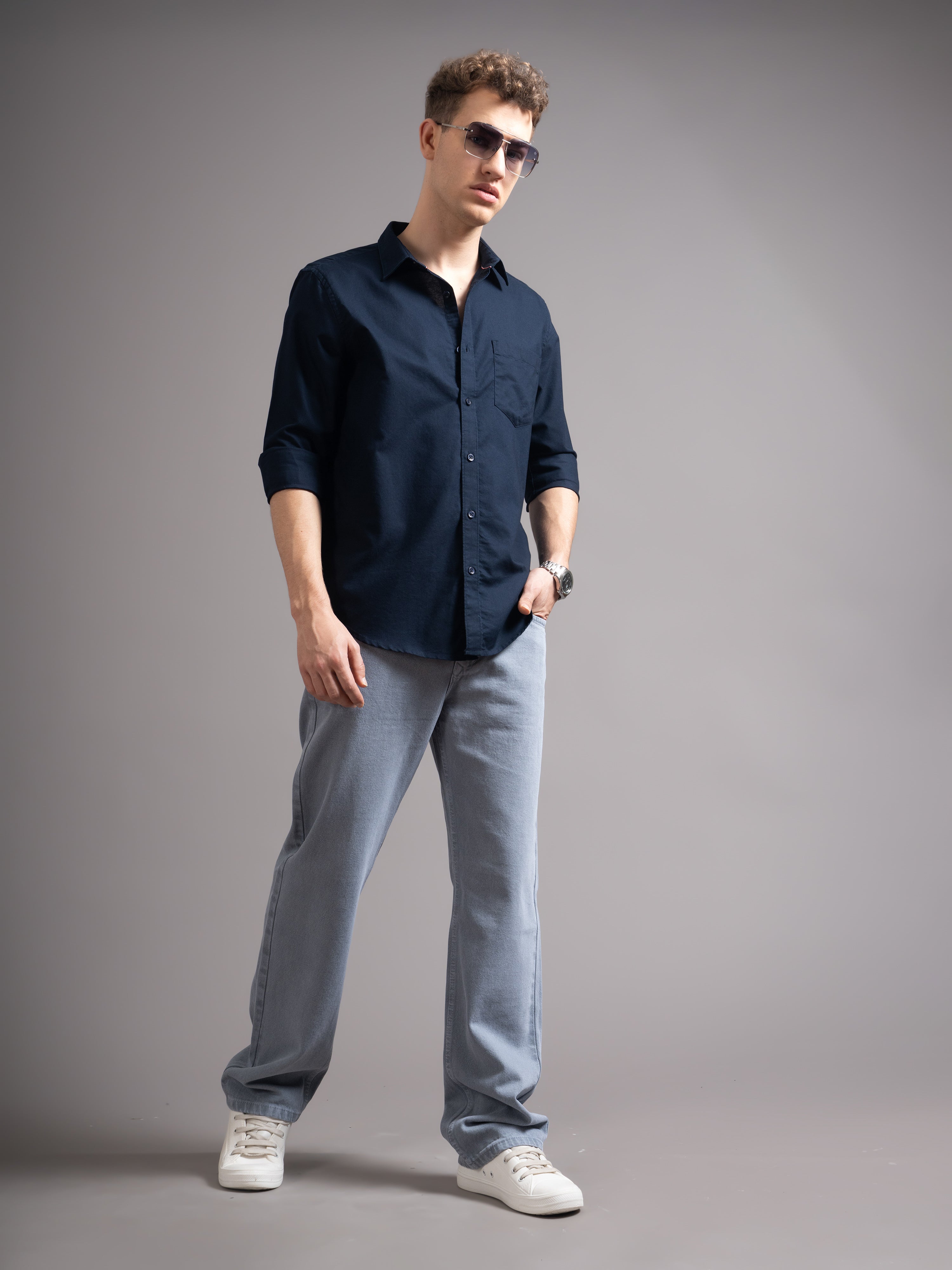 Men Smart Slim Fit Casual Shirt
