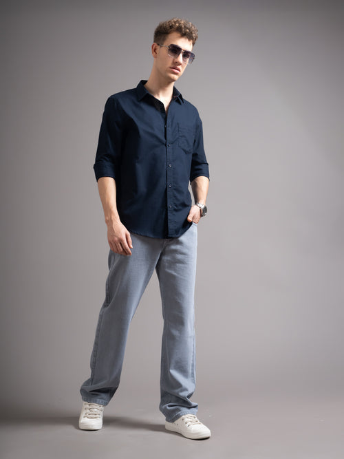 Men Smart Slim Fit Casual Shirt