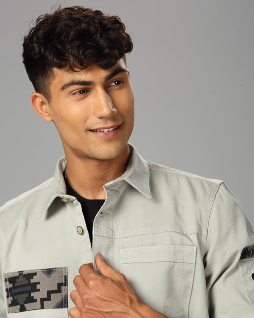 MEN OVERSHIRT FIT SHACKET
