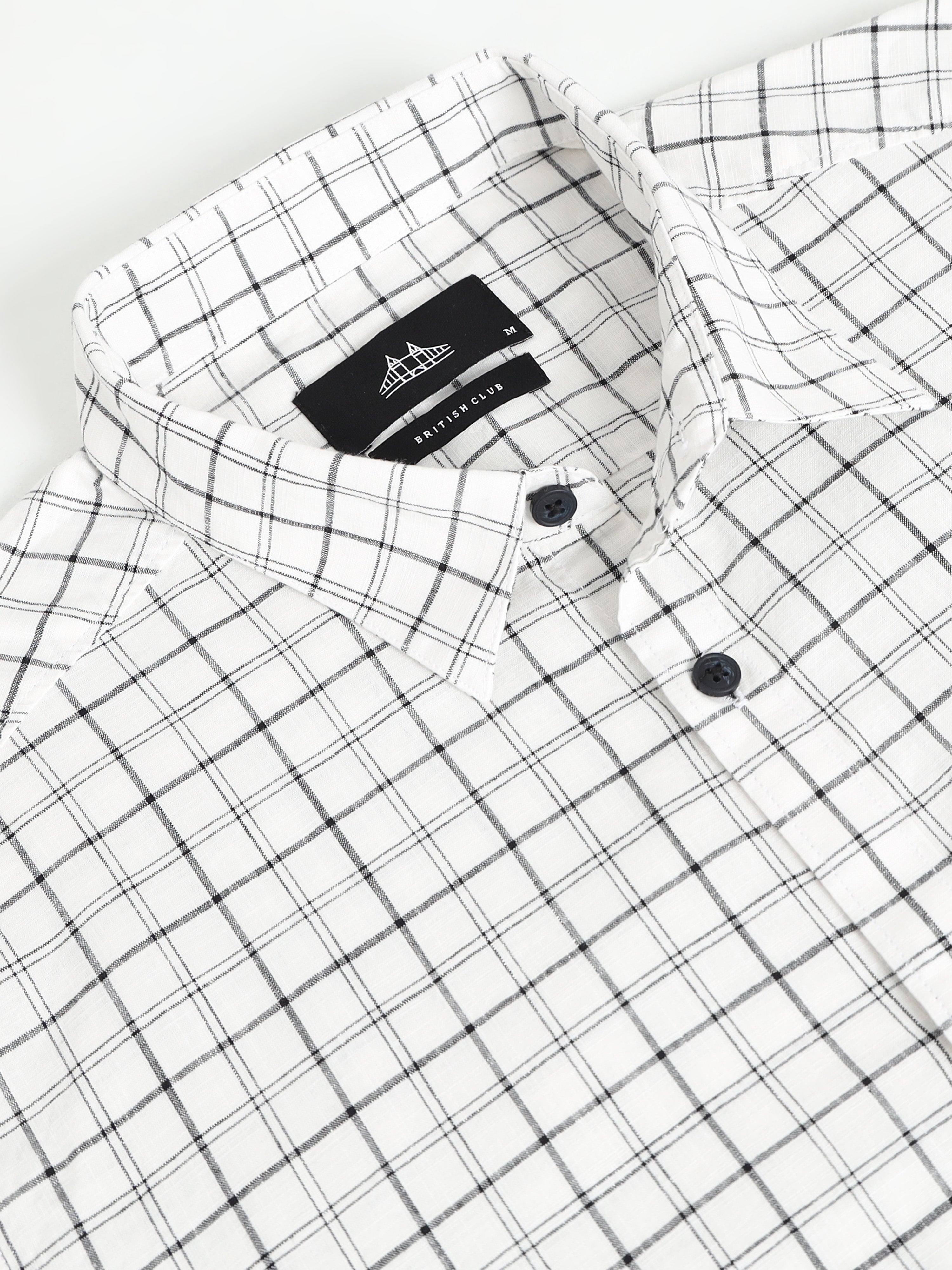 Men Smart Slim Fit Windowpane Checks Checked Casual Shirt