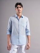 Men Smart Slim Fit Striped Casual Shirt