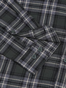 Men's Melange Twill Olive Checks Shirts