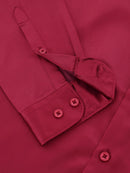 Men Spread Collar Smart Slim Fit Casual Shirt