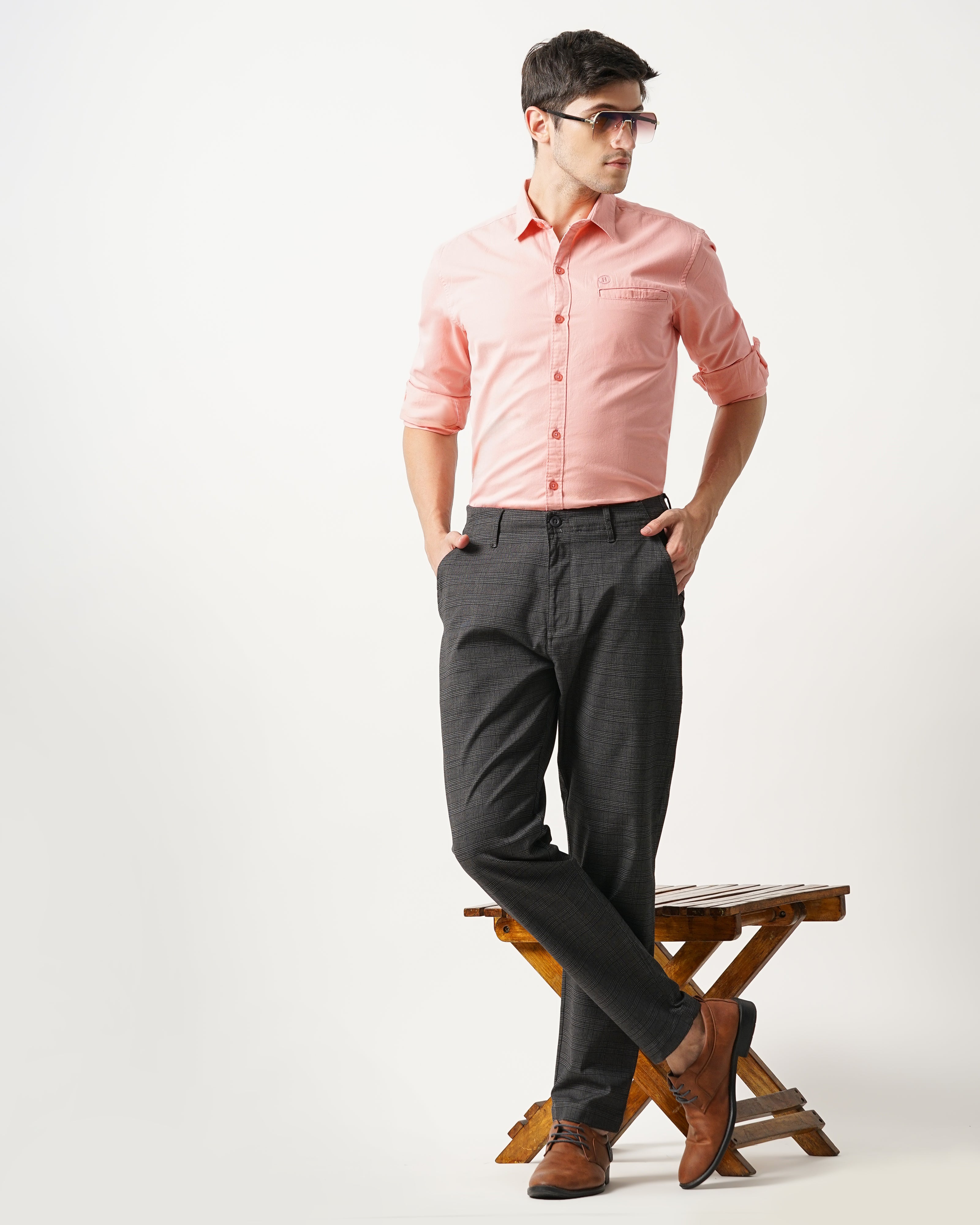 MEN'S REGULAR FIT TROUSERS