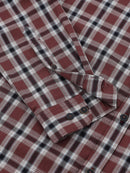 Men Smart Slim Fit Checked Casual Shirt