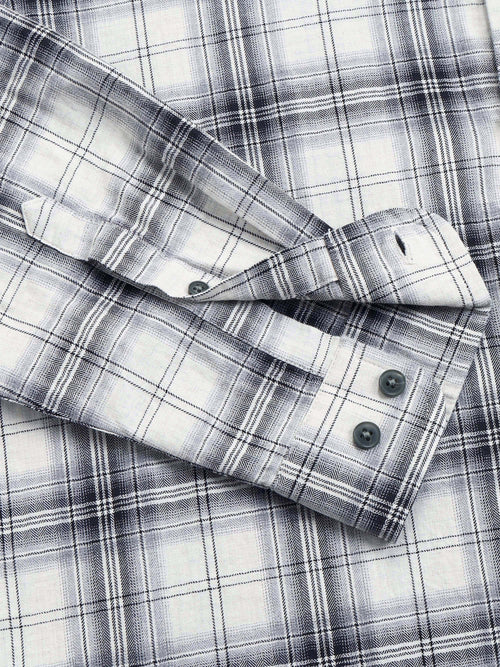 Men's Mellange Twill Checks Shirt