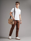 Men Tailored Low-Rise Trousers