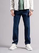 Men Smart Slim Fit Mid-Rise Light Fade Jeans