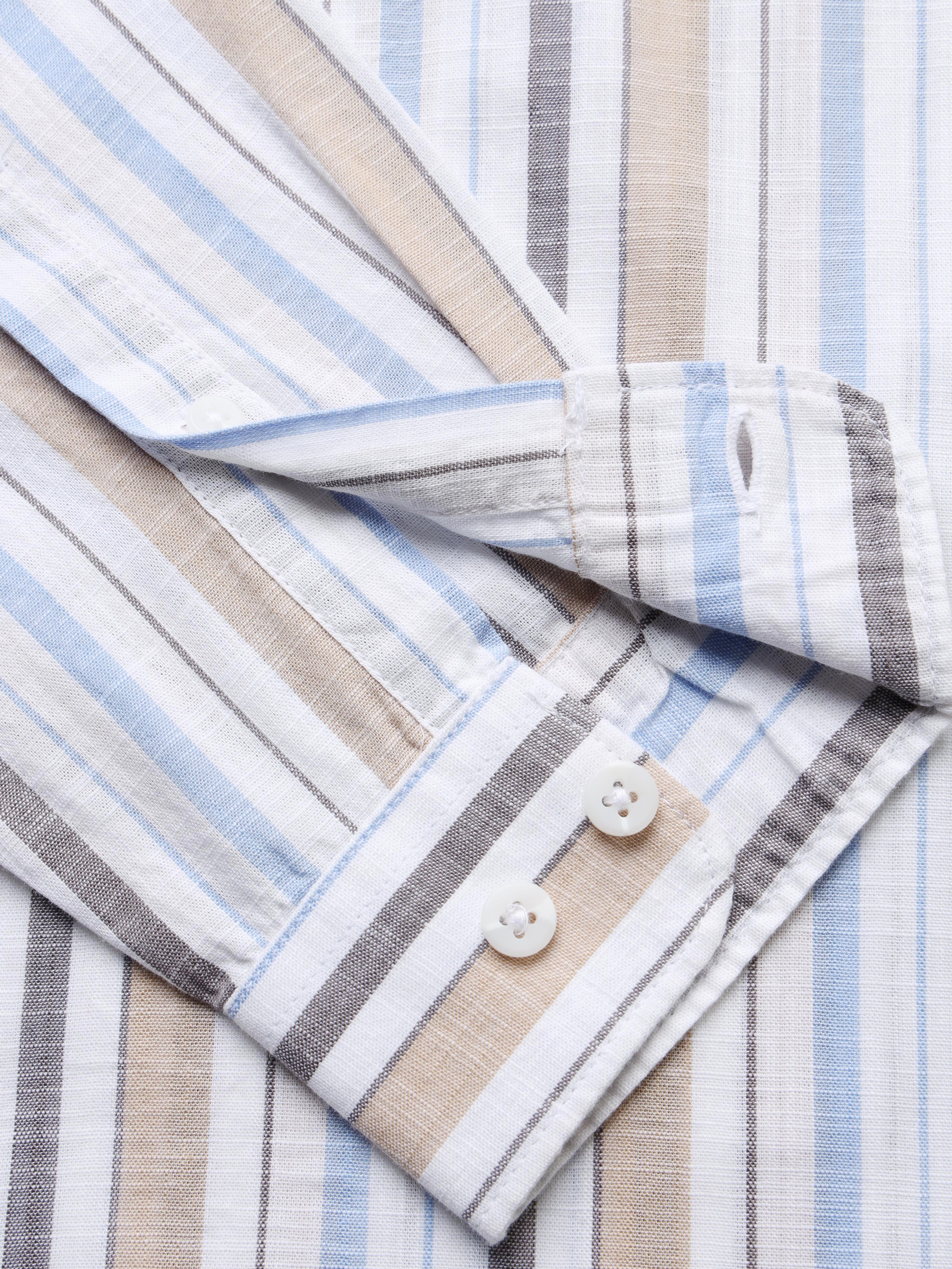 Men's Slim Fit Stripes Shirt