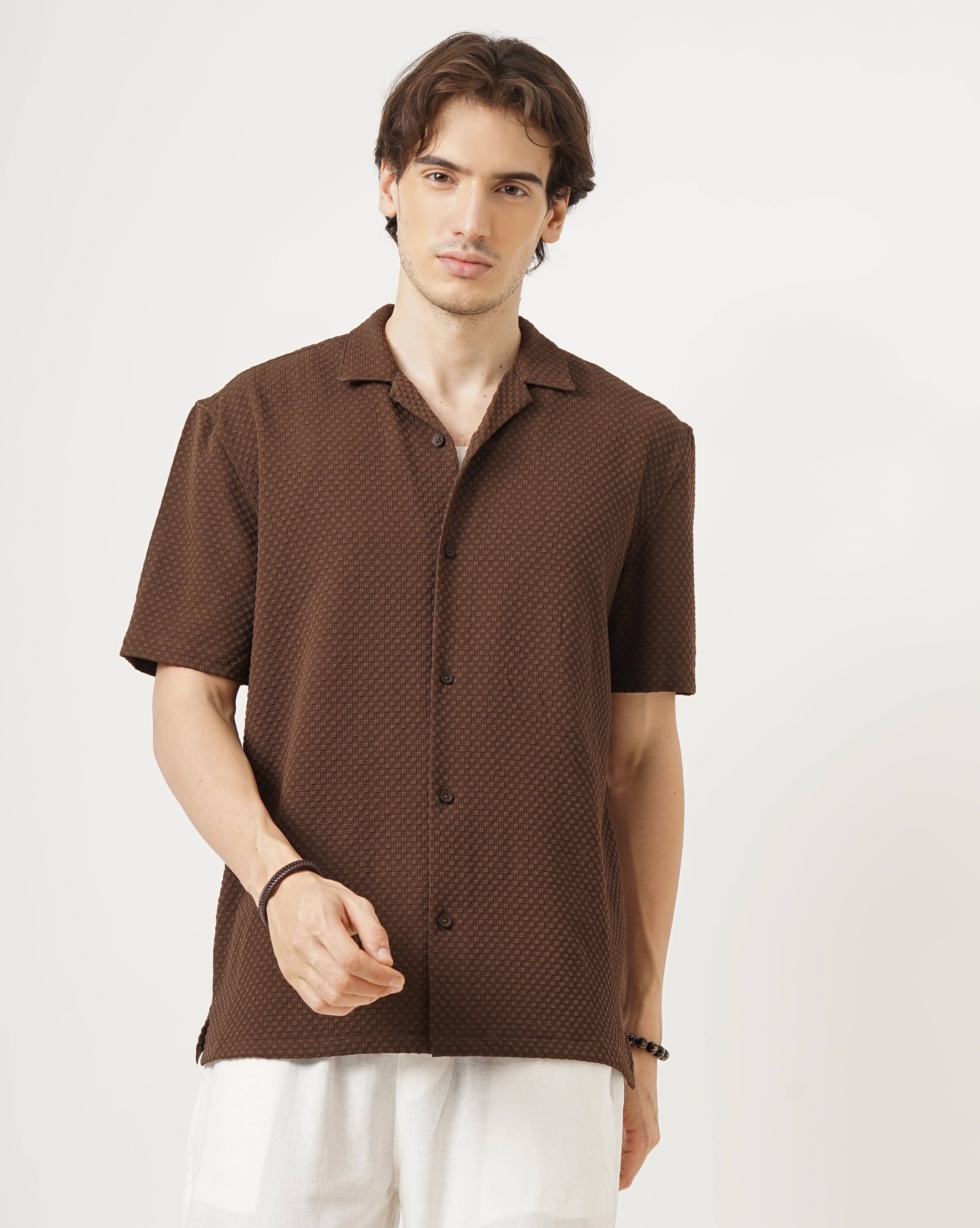 MEN'S SELF DESIGN SHIRT
