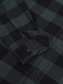 Men Smart Slim Fit Buffalo Checks Checked Casual Shirt