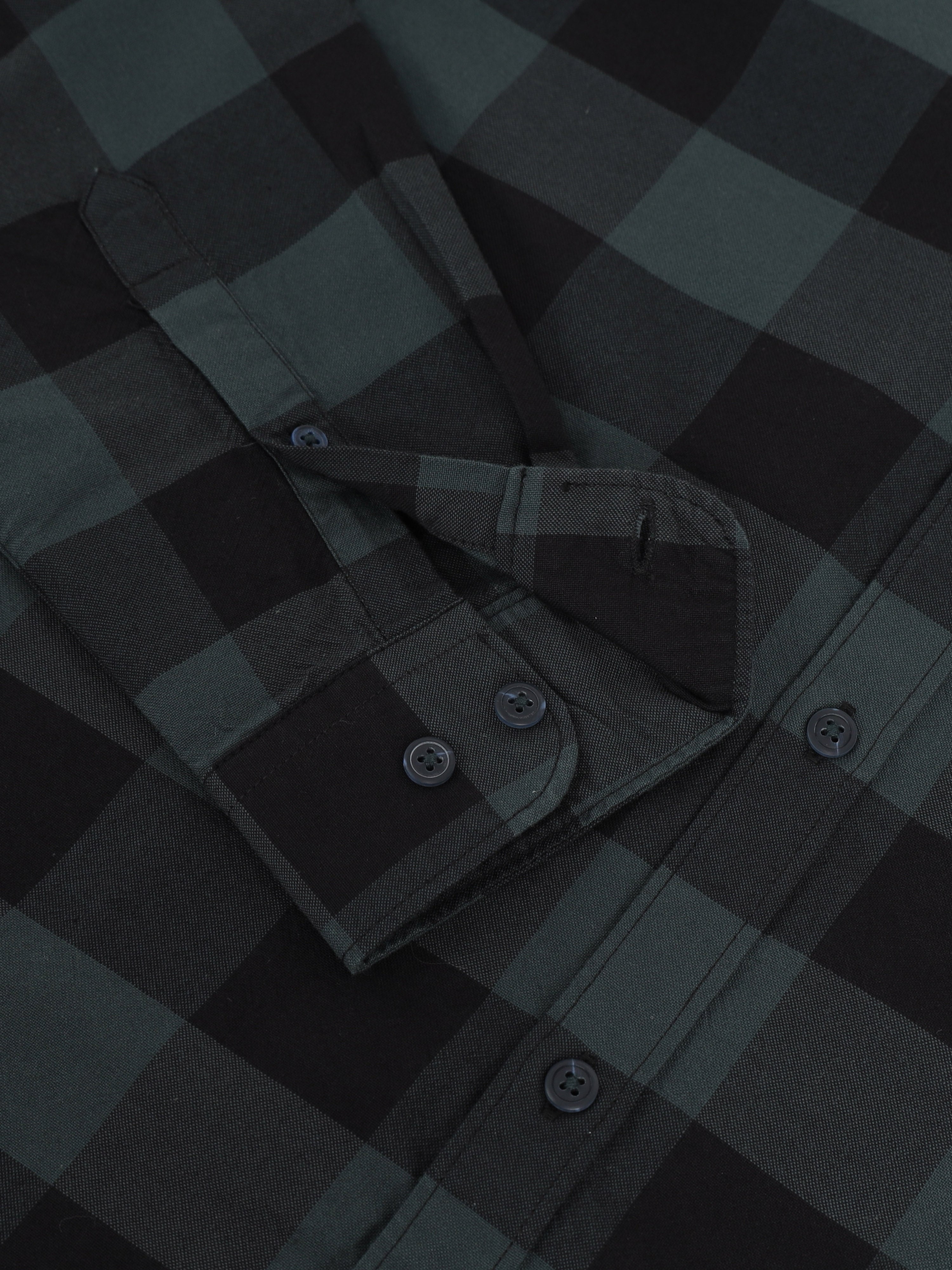 Men Smart Slim Fit Buffalo Checks Checked Casual Shirt