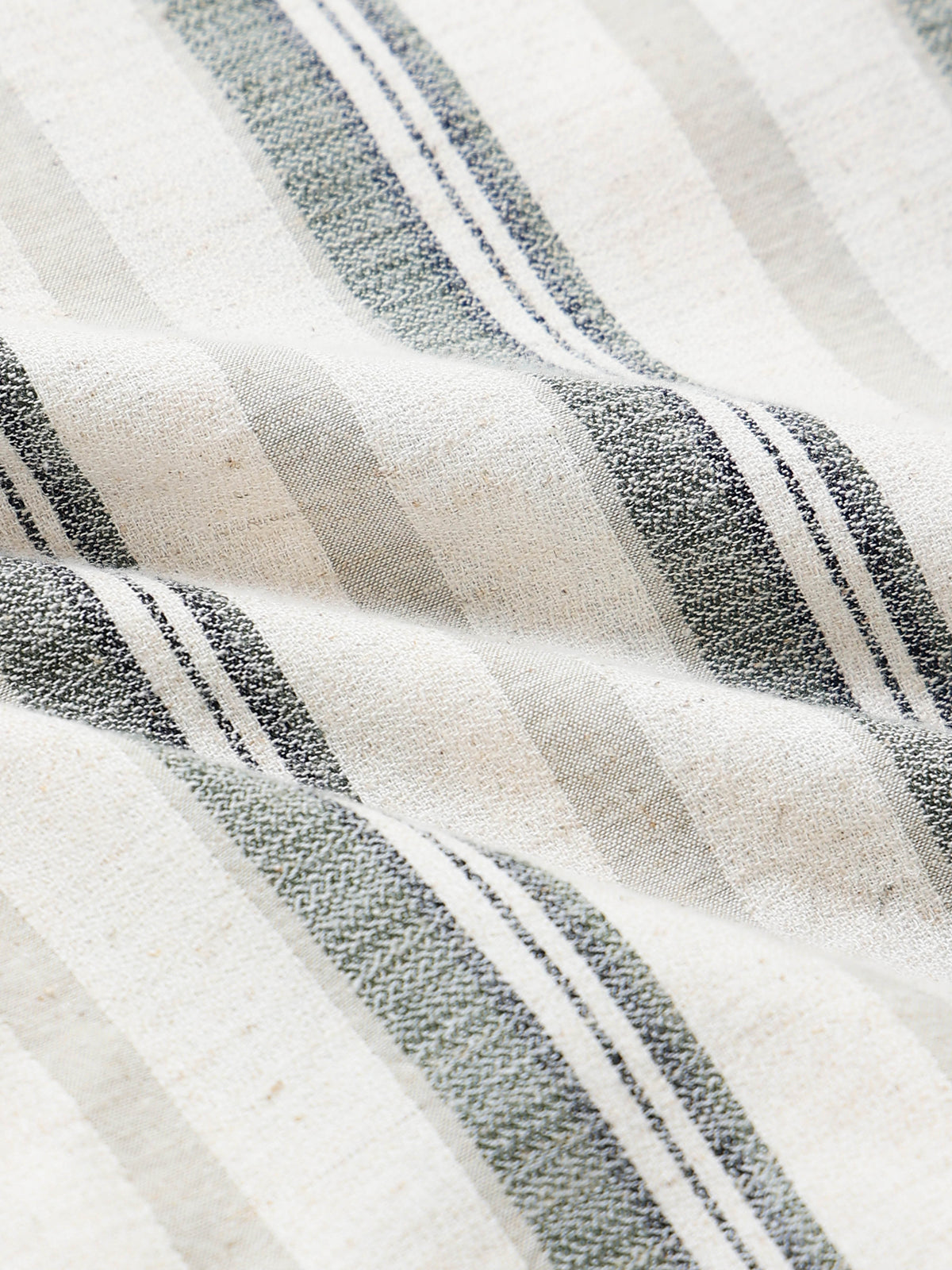 Men's Cotton Linen Dobby Stripes Shirt