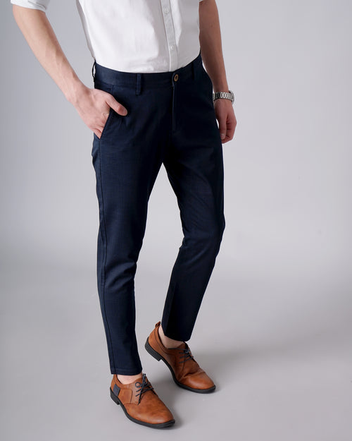 Slim Fit Flat-Front Trousers