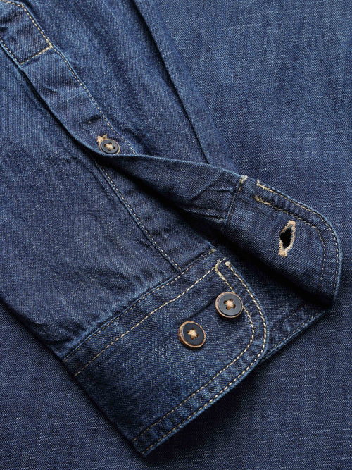 Men's Indigo Denim Slim Fit Shirt