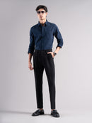 Men Low-Rise Relaxed Fit Stretchable Pleated Chinos