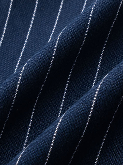 Smart Slim Fit Vertical Striped Spread Collar Cotton Casual Shirt