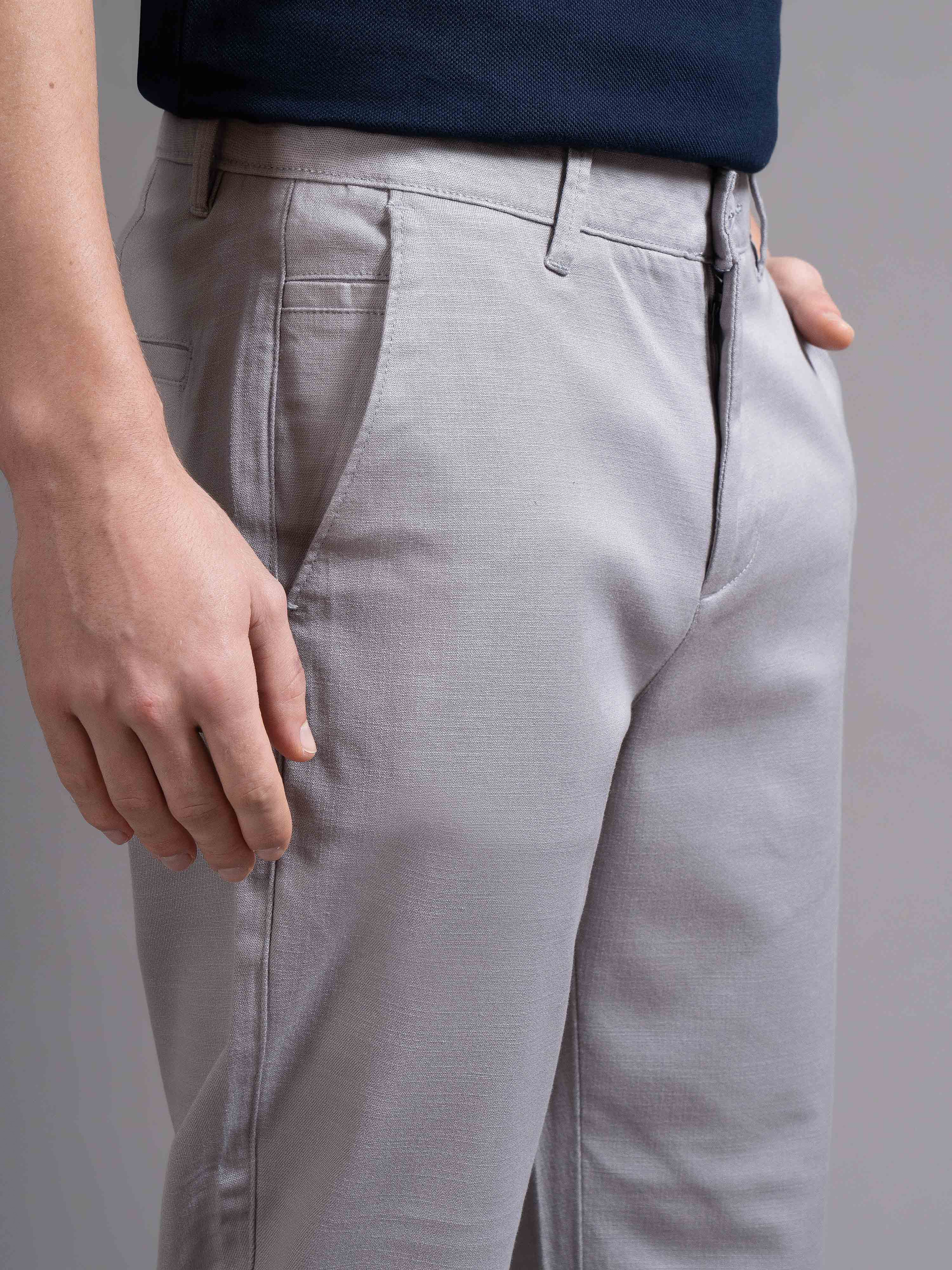 Men Slim Fit Low-Rise Chinos
