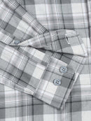 Men's Melange Twill Green Checks Shirts