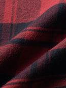 Men Smart Relaxed Fit Tartan Checked Spread Collar Cotton Casual Shirt