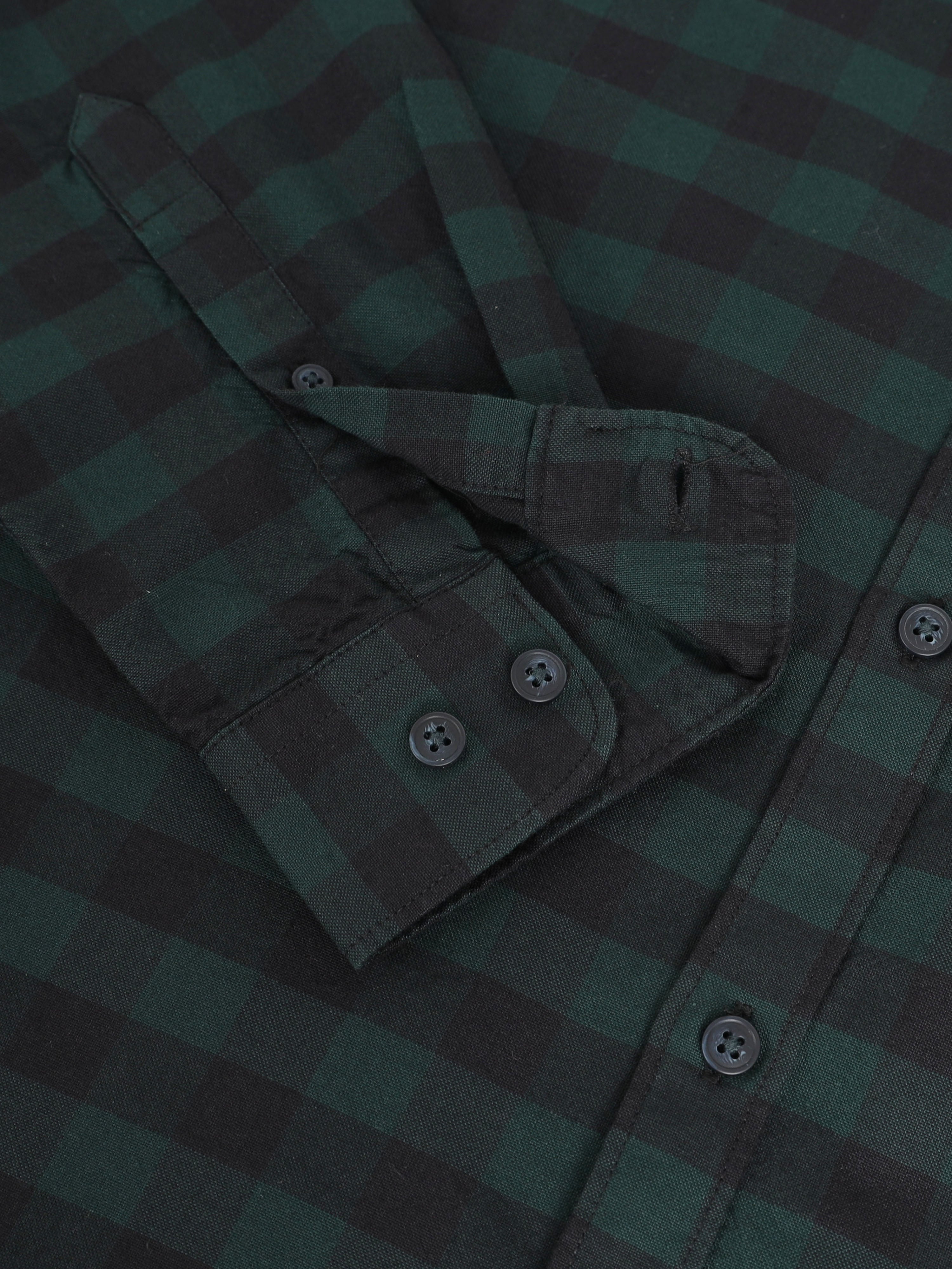 Men Smart Slim Fit Buffalo Checks Checked Casual Shirt