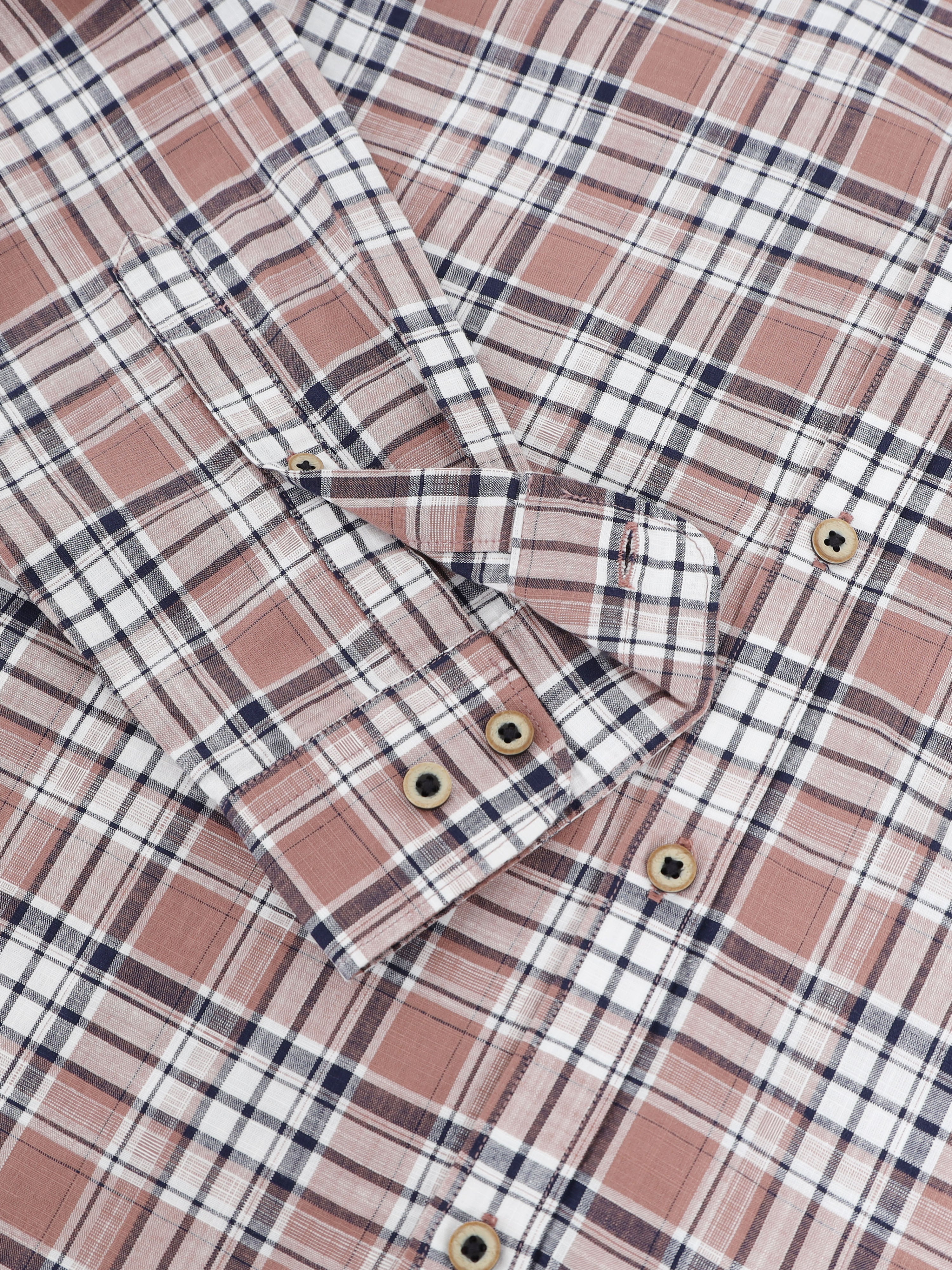 Men Smart Slim Fit Tartan Checks Checked Casual Shirt