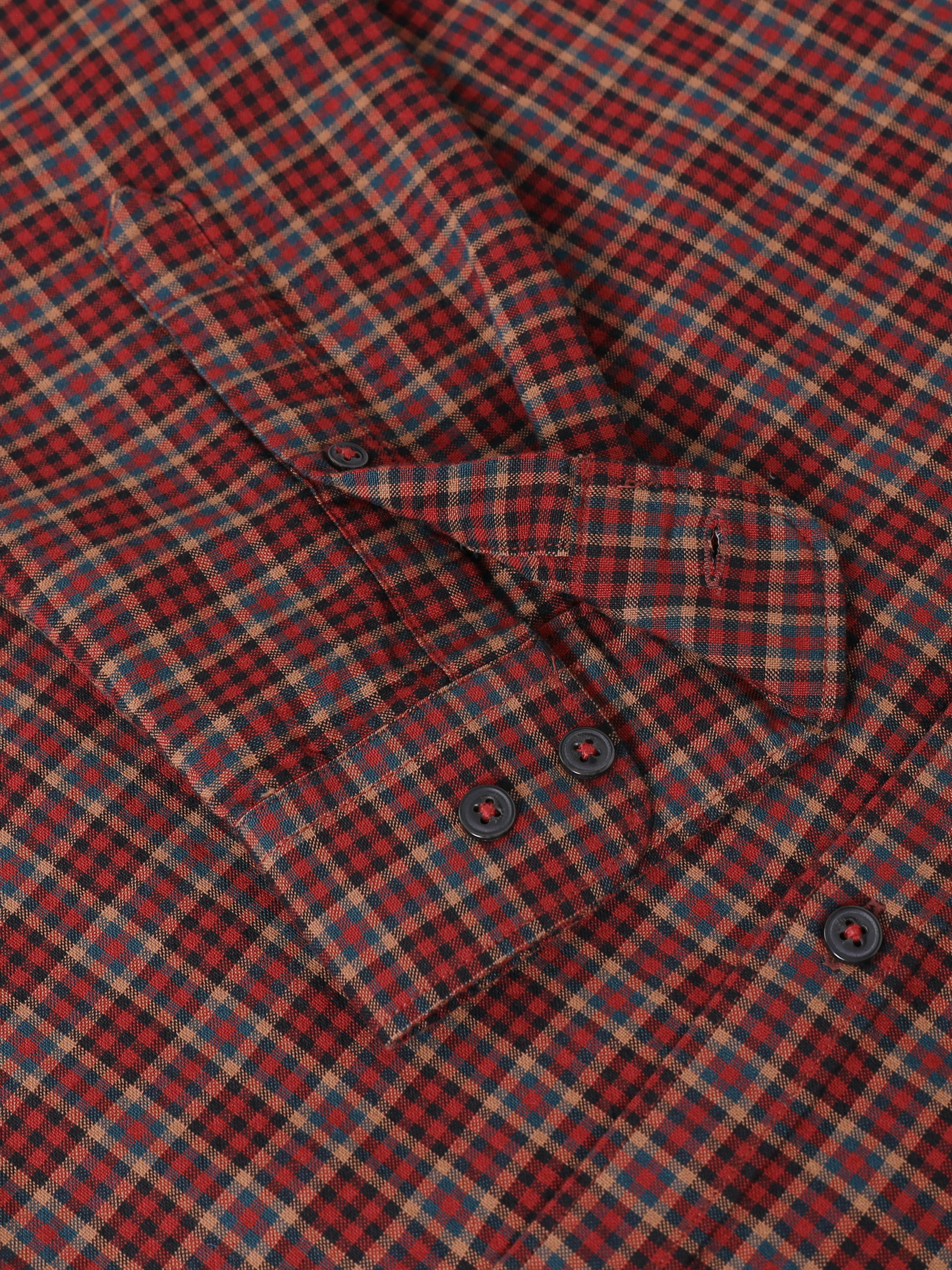 Men Smart Slim Fit Checked Casual Shirt