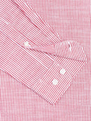 Men Stripes Red Shirts