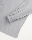 MEN'S SELF DESIGN REGULAR FIT SHIRT