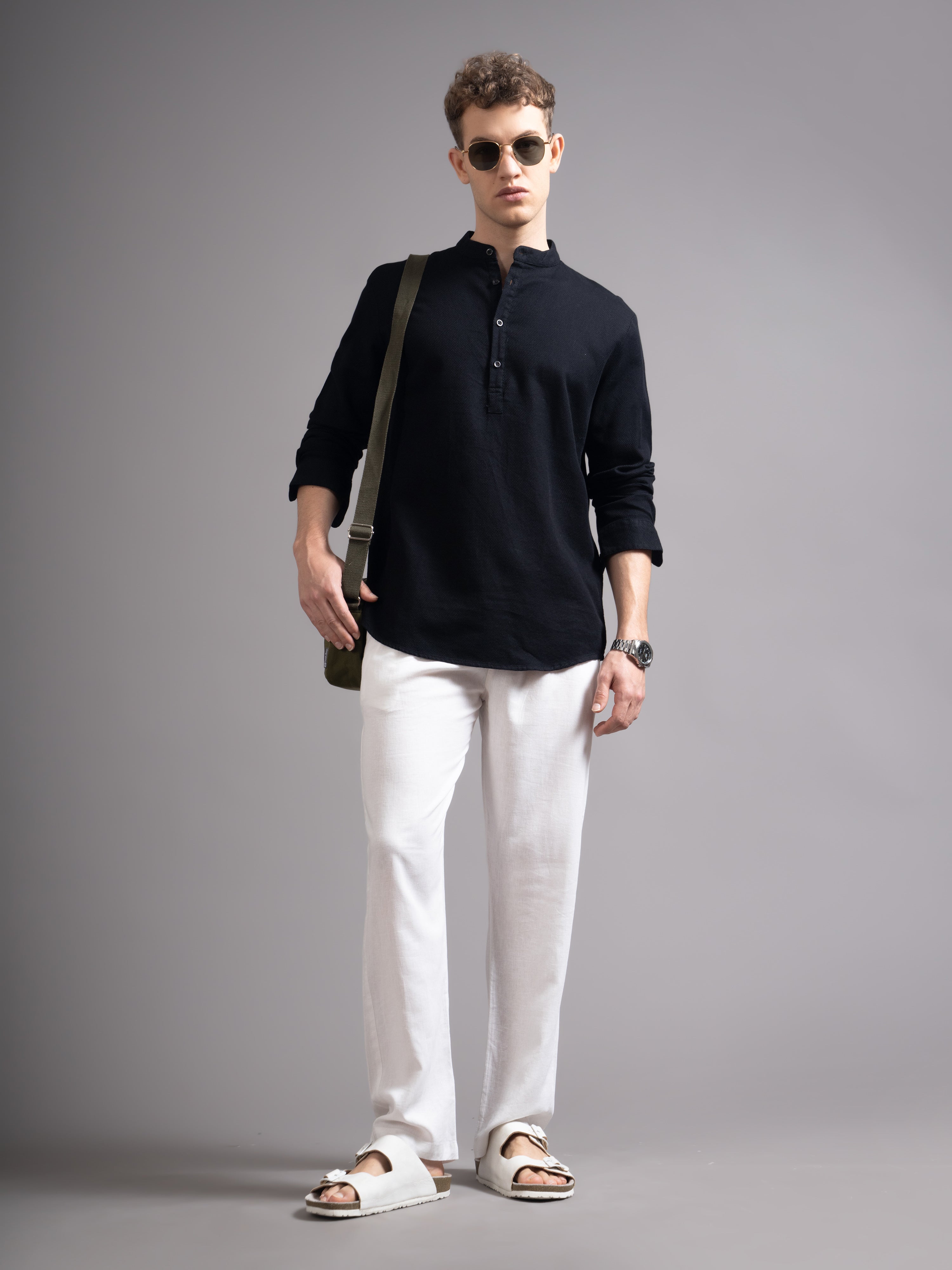Men's Dobby Kurta Shirt