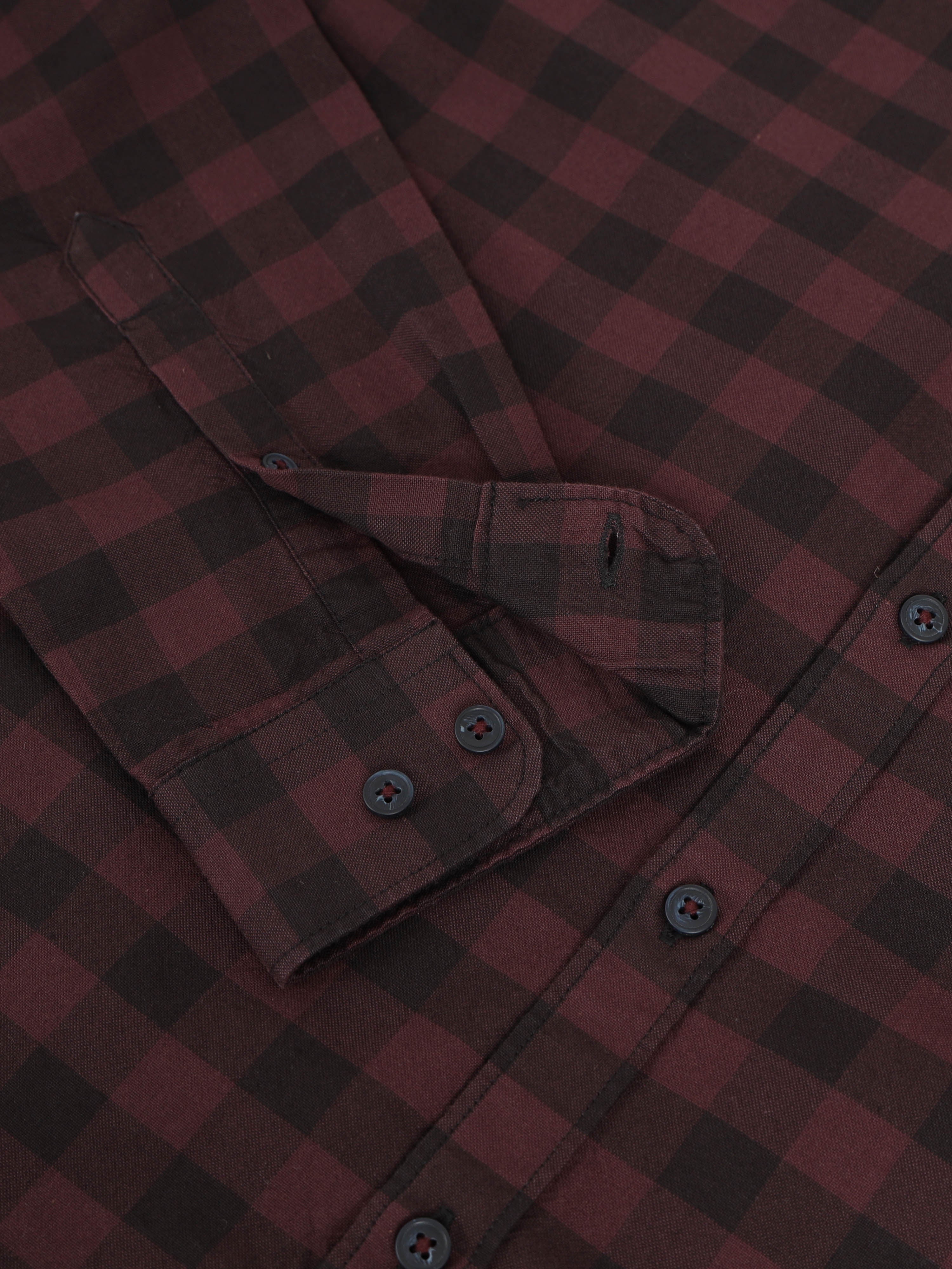 Men Smart Slim Fit Gingham Checks Checked Casual Shirt