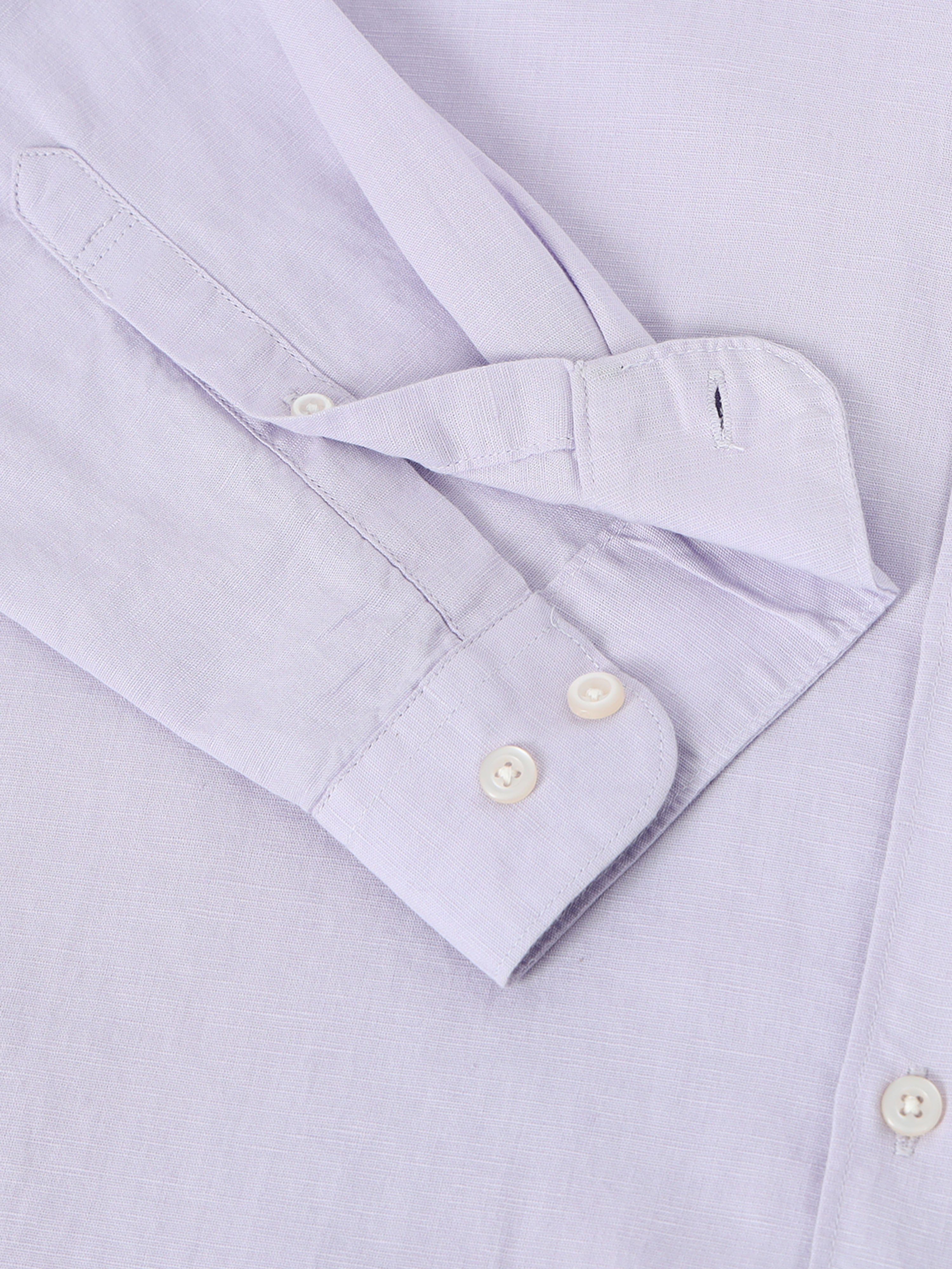 Men Smart Cotton Linen Slim Fit Shirt