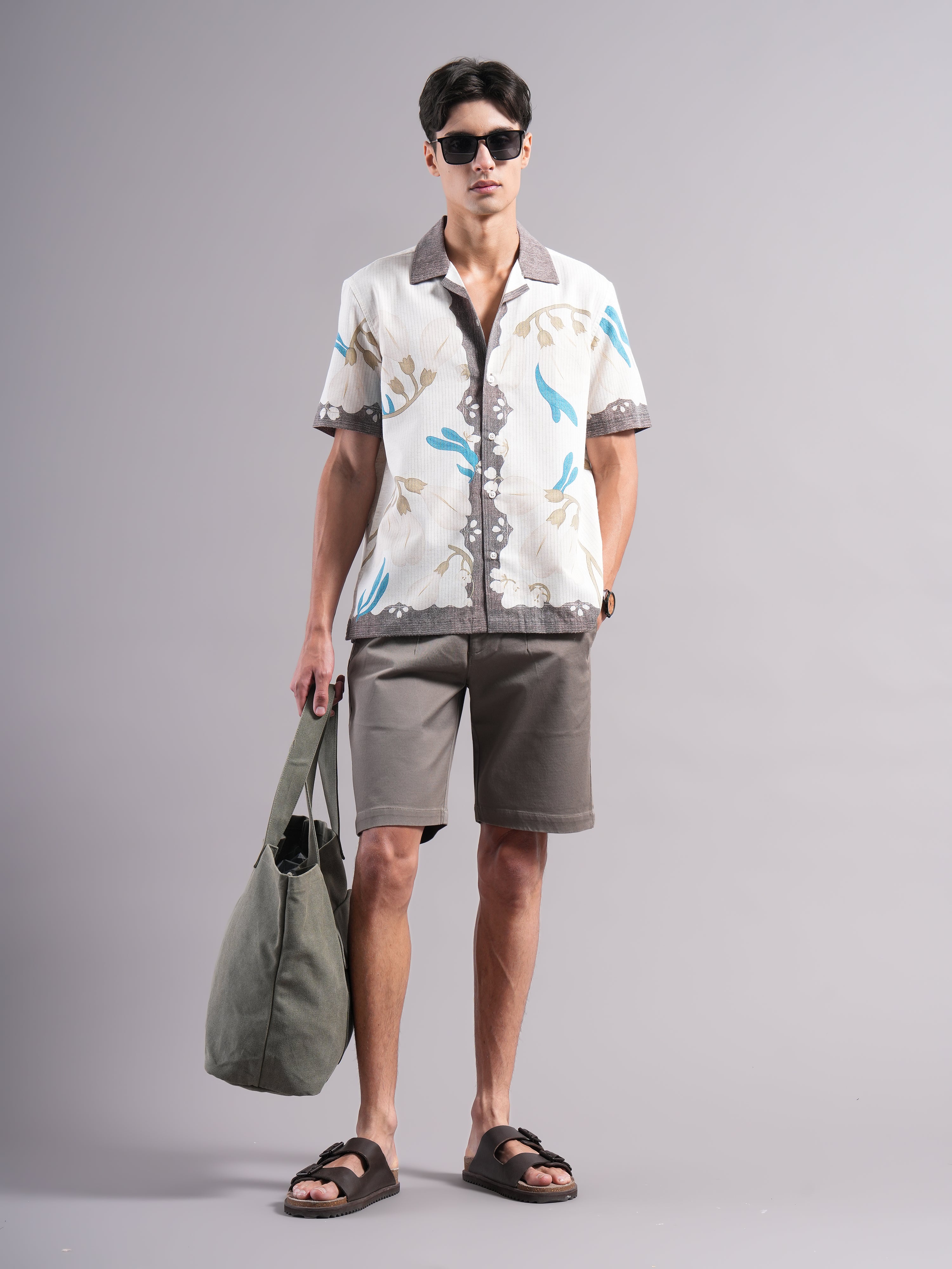 Men Smart Floral Printed Casual Shirt