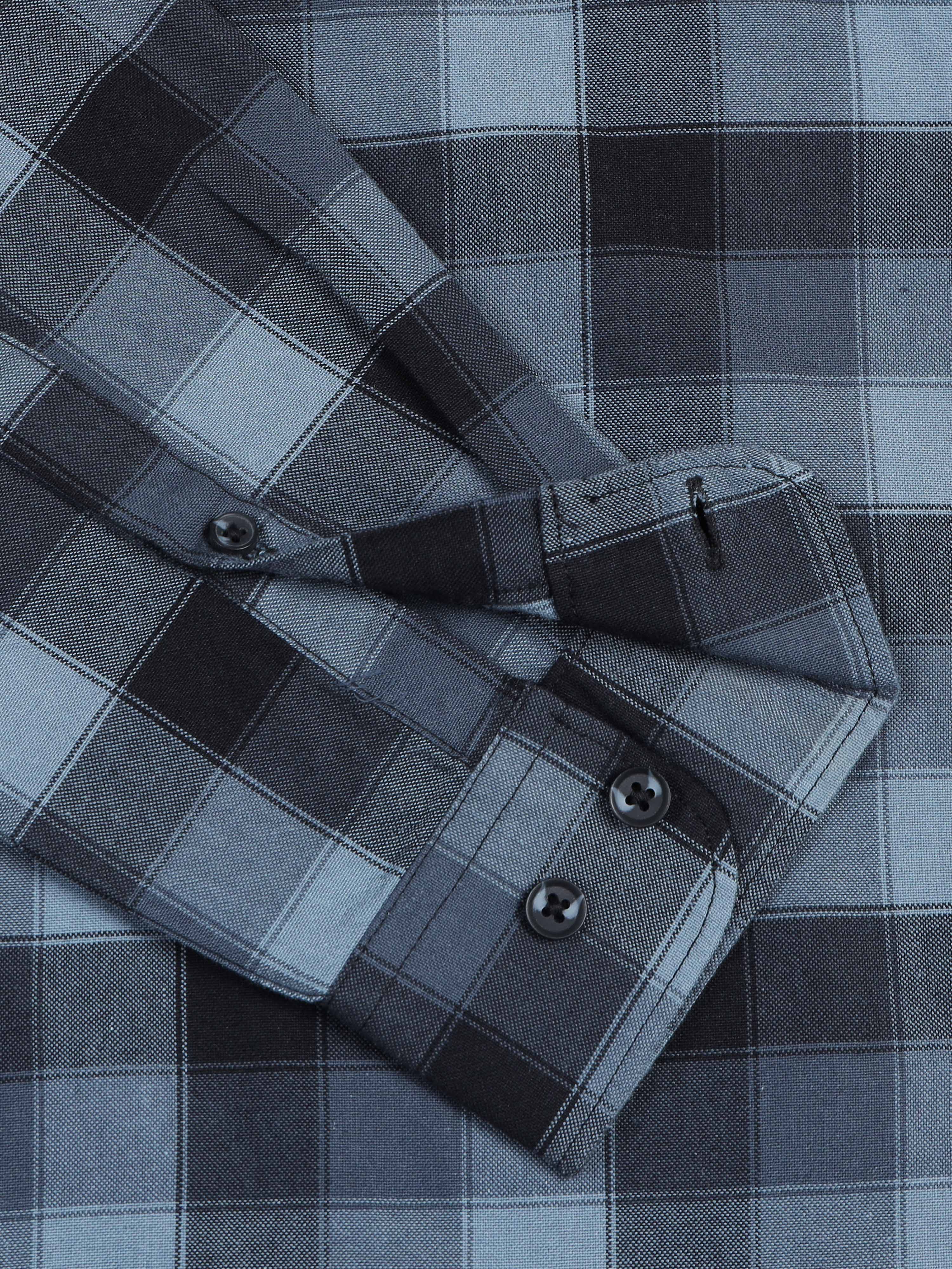 Men's Premium Oxford Blue Checks Shirt