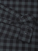 Men Smart Slim Fit Buffalo Checks Checked Casual Shirt