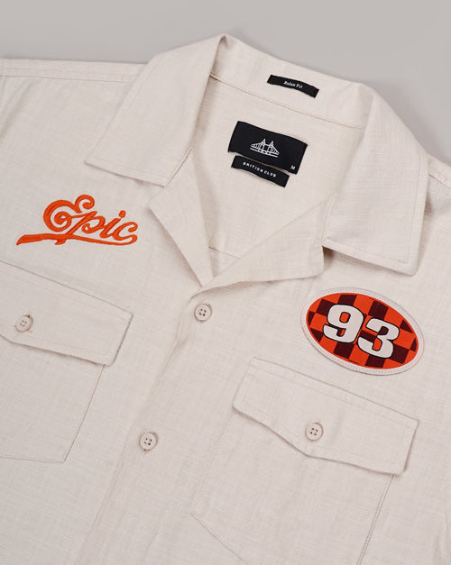 Embroidery Relaxed Fit Shirt
