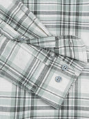 Men's Melange Twill Green Checks Shirts