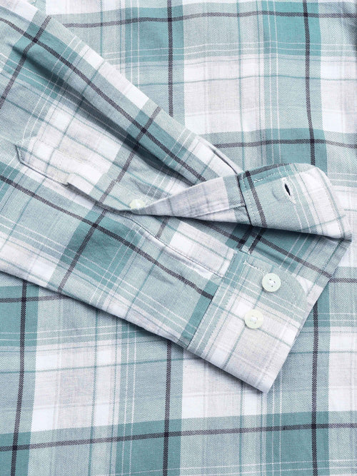 Men's Mellange Twill Checks Shirt