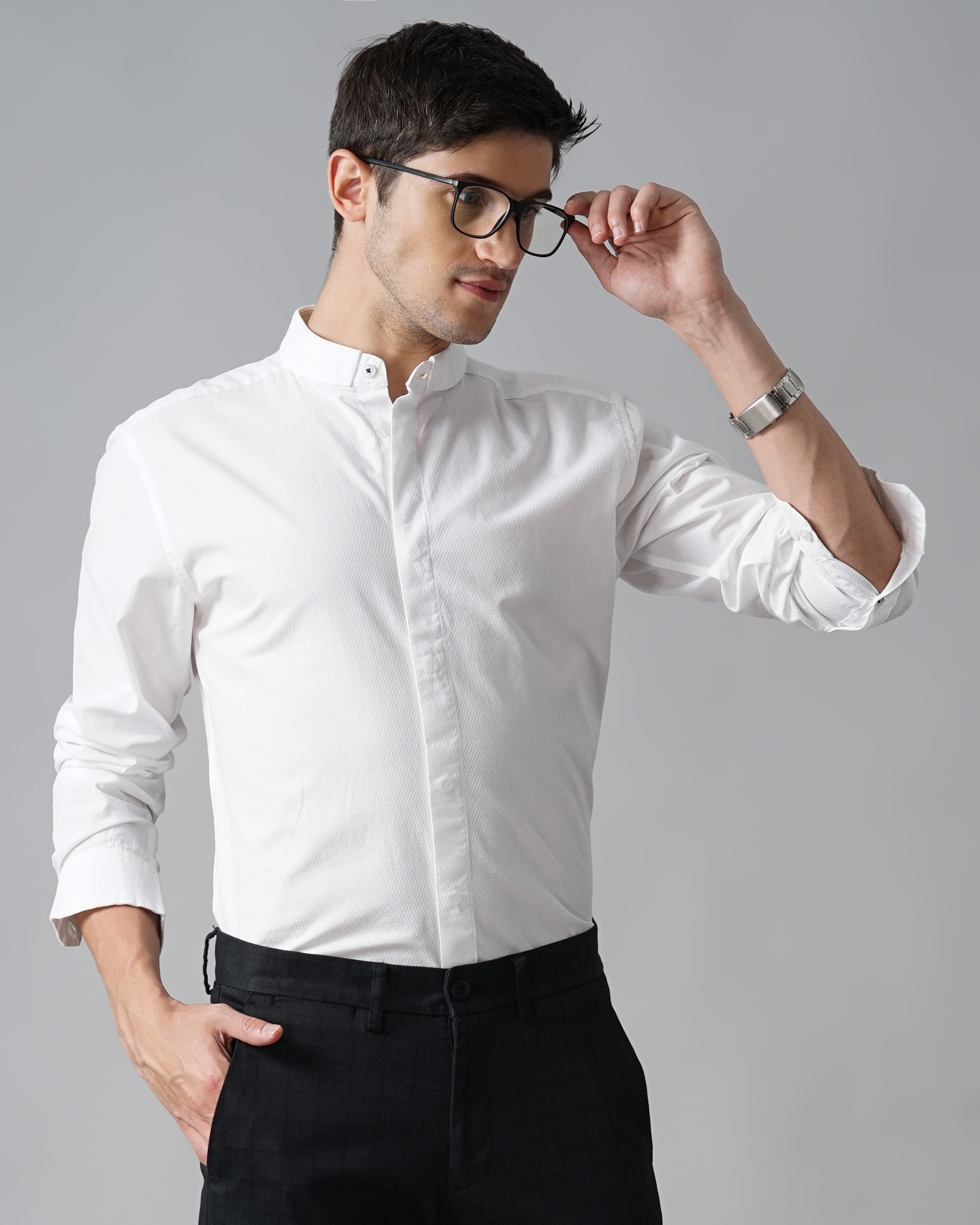 Men's Self Design Shirt