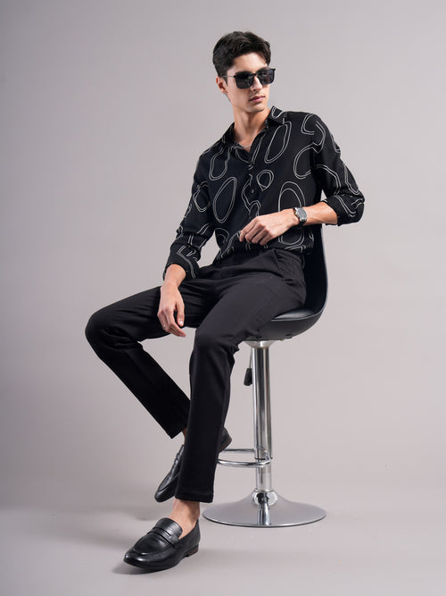 Smart Slim Fit Printed Casual Shirt