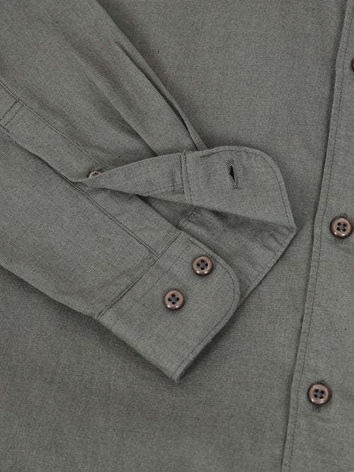 Men Smart Cotton Linen Slim Fit Shirt