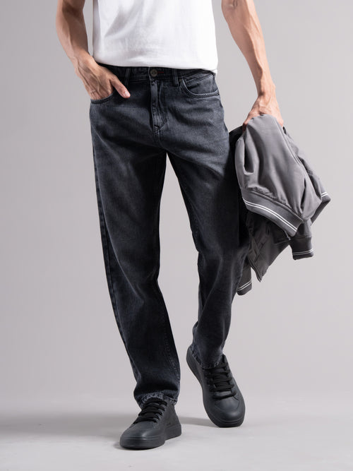Men Smart Slim Fit Mid-Rise Light Fade Jeans