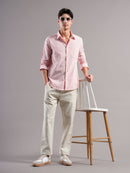 Men Smart Slim Fit Striped Casual Shirt