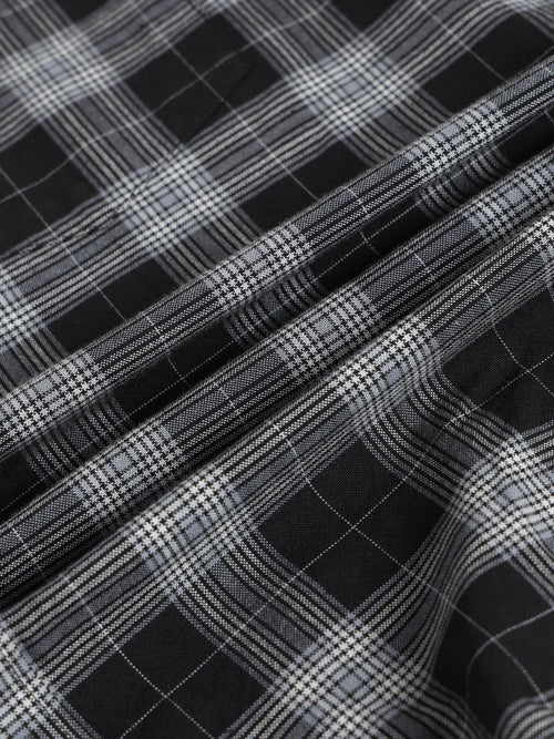 Men Smart Slim Fit Tartan Checks Checked Casual Shirt