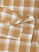 Men Smart Slim Fit Checked Casual Shirt
